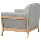 Home & Sleep Outlet - Vaughn Fabric Upholstered Flared Arm Accent Chair Grey