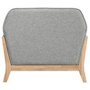 Vaughn Fabric Upholstered Flared Arm Accent Chair Grey