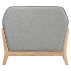 Home & Sleep Outlet - Vaughn Fabric Upholstered Flared Arm Accent Chair Grey