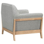 Home & Sleep Outlet - Vaughn Fabric Upholstered Flared Arm Accent Chair Grey