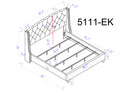 EVA 5111BK-K (2-Piece Bed Set)