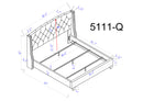 EVA 5111BK-K (2-Piece Bed Set)