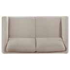 Islington 2-piece Upholstered Panel Arm Sofa Set Taupe