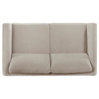 Islington 3-piece Upholstered Panel Arm Sofa Set Taupe