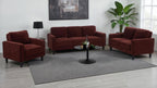 Home & Sleep Outlet - Ruth 77-inch Fabric Upholstered Track Arm Sofa Rust Red