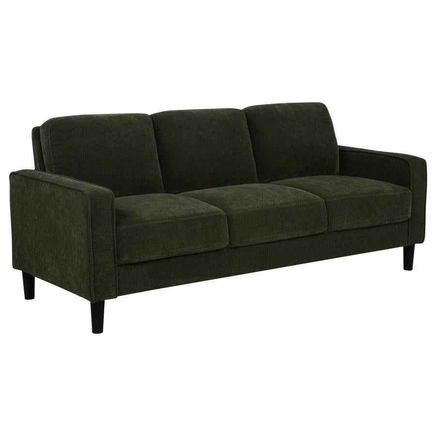 Ruth 2-piece Fabric Upholstered Track Arm Sofa Matcha Green