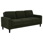 Home & Sleep Outlet - Ruth 2-piece Fabric Upholstered Track Arm Sofa Matcha Green