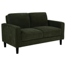 Ruth 2-piece Fabric Upholstered Track Arm Sofa Matcha Green