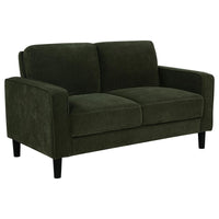 Ruth 2-piece Fabric Upholstered Track Arm Sofa Matcha Green