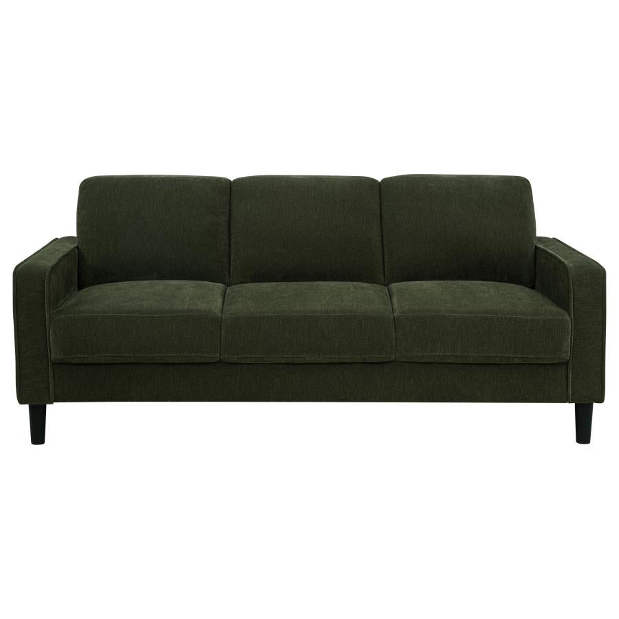 Home & Sleep Outlet - Ruth 3-piece Fabric Upholstered Track Arm Sofa Matcha Green