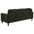 Home & Sleep Outlet - Ruth 3-piece Fabric Upholstered Track Arm Sofa Matcha Green