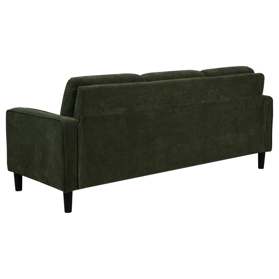 Home & Sleep Outlet - Ruth 3-piece Fabric Upholstered Track Arm Sofa Matcha Green