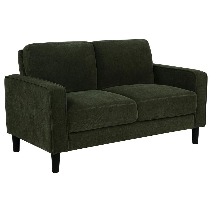 Home & Sleep Outlet - Ruth 3-piece Fabric Upholstered Track Arm Sofa Matcha Green