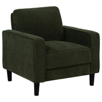 Ruth 3-piece Fabric Upholstered Track Arm Sofa Matcha Green