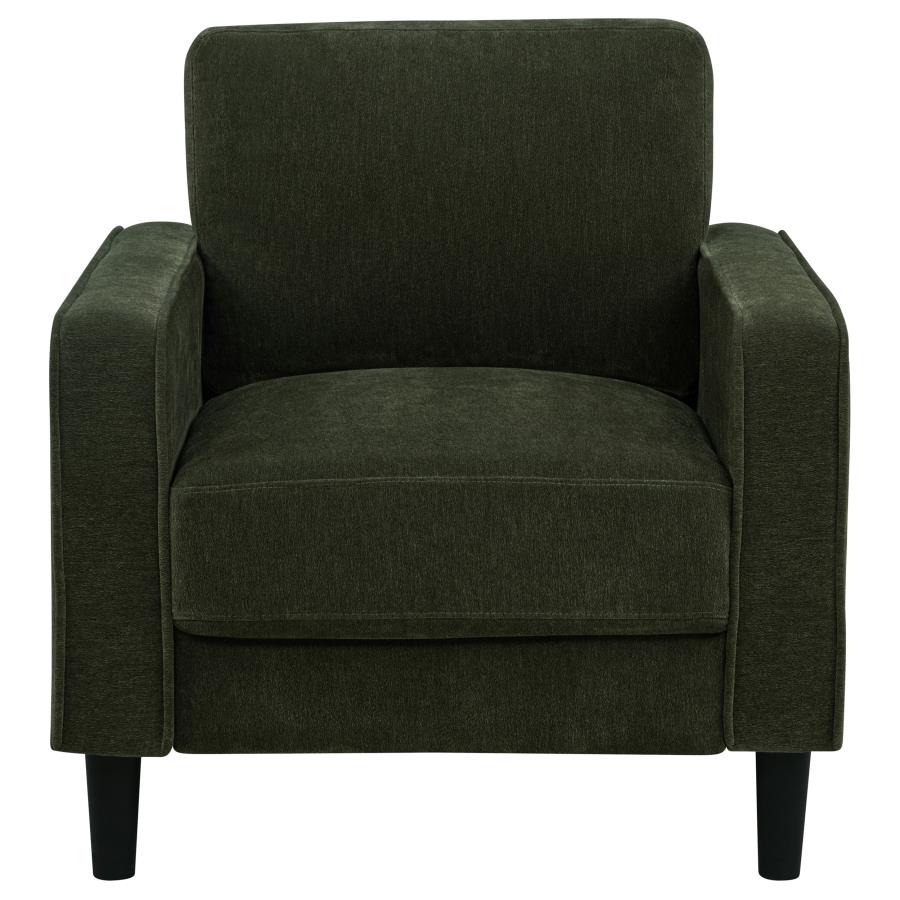 Home & Sleep Outlet - Ruth 3-piece Fabric Upholstered Track Arm Sofa Matcha Green