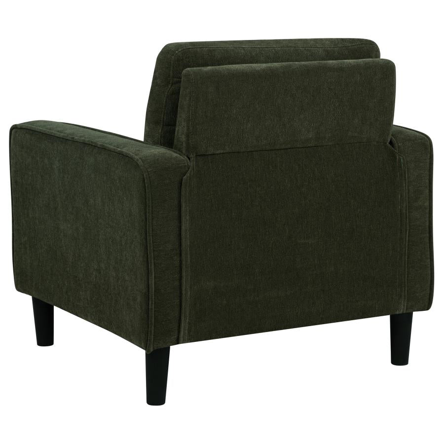 Home & Sleep Outlet - Ruth 3-piece Fabric Upholstered Track Arm Sofa Matcha Green