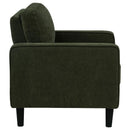 Ruth 3-piece Fabric Upholstered Track Arm Sofa Matcha Green