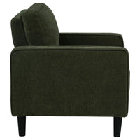 Ruth 3-piece Fabric Upholstered Track Arm Sofa Matcha Green