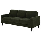 Home & Sleep Outlet - Ruth 77-inch Fabric Upholstered Track Arm Sofa Matcha Green