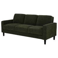 Ruth 77-inch Fabric Upholstered Track Arm Sofa Matcha Green