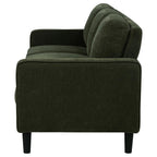 Home & Sleep Outlet - Ruth 77-inch Fabric Upholstered Track Arm Sofa Matcha Green