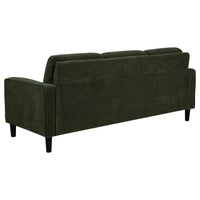 Ruth 77-inch Fabric Upholstered Track Arm Sofa Matcha Green