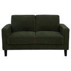 Home & Sleep Outlet - Ruth Fabric Upholstered Track Arm Loveseat Matcha Green
