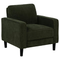Home & Sleep Outlet - Ruth Fabric Upholstered Track Arm Accent Chair Matcha Green