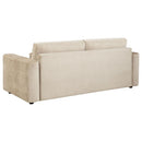 Amador Chenille Upholstered Track Arm Sofa Camel