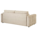 Amador Chenille Upholstered Track Arm Sofa Camel