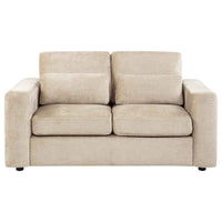 Amador Chenille Upholstered Track Arm Loveseat Camel
