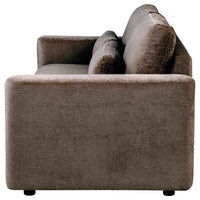 Amador Chenille Upholstered Track Arm Sofa Chocolate