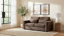 Amador Chenille Upholstered Track Arm Loveseat Chocolate