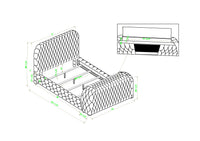 NATALIA 5115BK-K (5-Piece Bed Set)