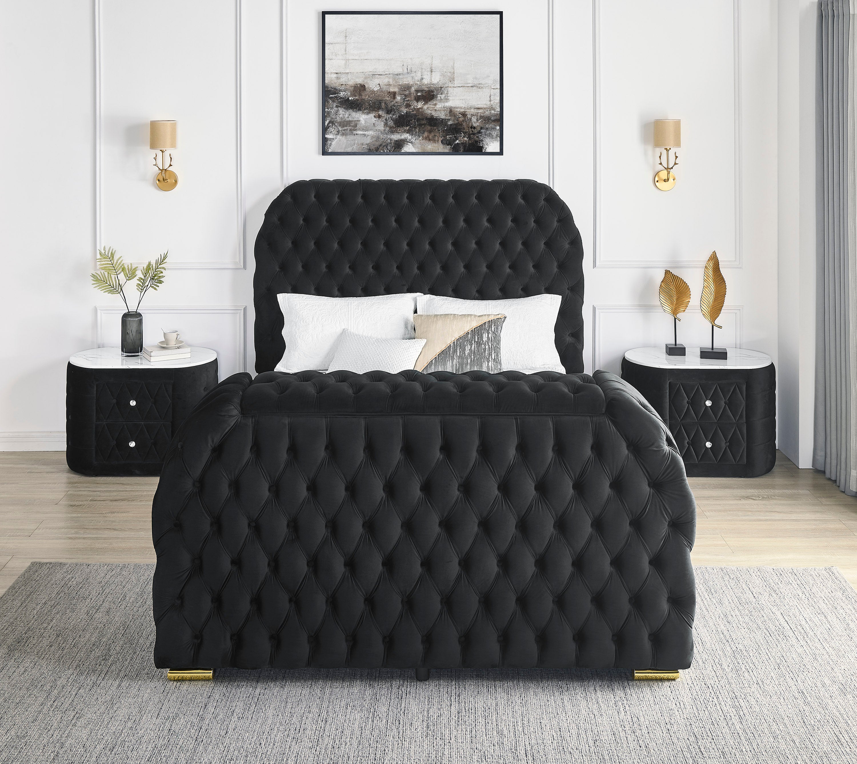 NATALIA 5115BK (9-Piece Bed Set)