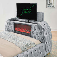 NATALIA 5115GY-Q (5-Piece Bed Set)