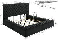LILIANA 5203BK-K (5-Piece Bed Set)