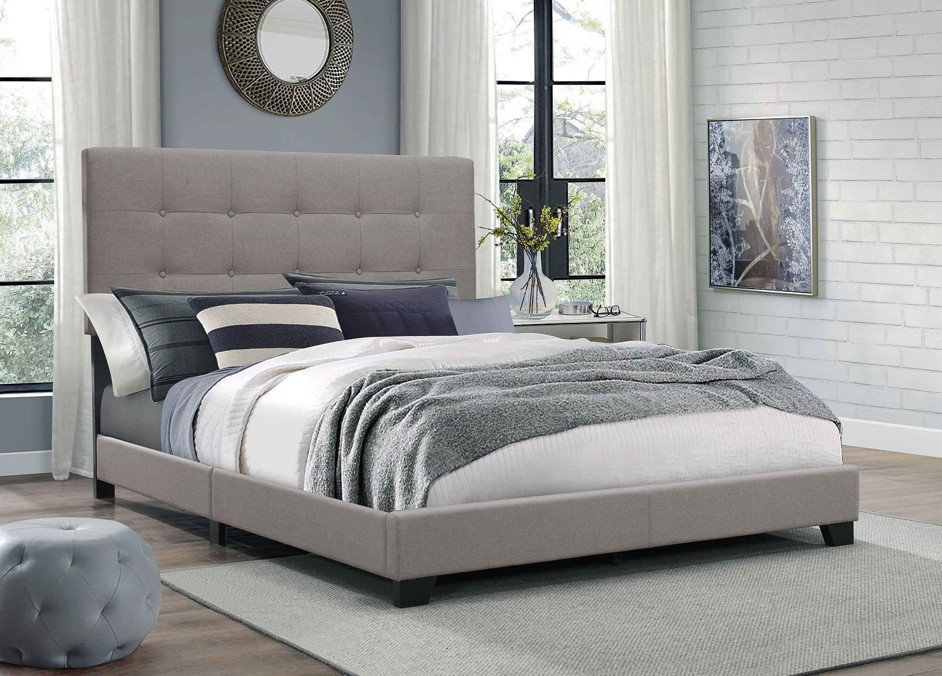 FLORENCE SETB9270-5270GY (6-Piece Bedroom Set)