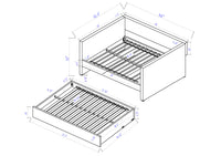 MOLLY 5336WH-SET (2-Piece Daybed Set)