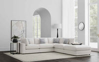 Serene 5-piece Upholstered Modular Sectional Sofa Beige