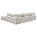 Serene 5-piece Upholstered Modular Sectional Sofa Beige