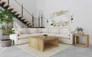 Hobson 5-piece Upholstered Modular Sectional Sofa Ivory