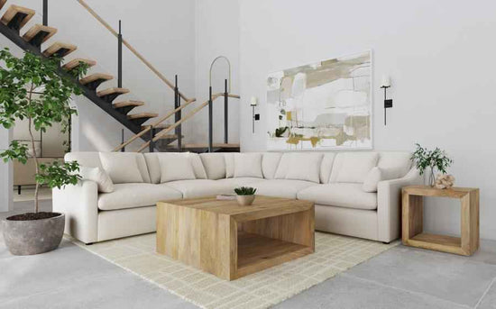 Hobson 5-piece Upholstered Modular Sectional Sofa Ivory