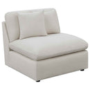 Hobson 4-piece Upholstered Modular Sectional Sofa Ivory
