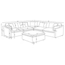 Hobson 6-piece Upholstered Modular Sectional Sofa Ivory