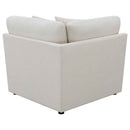 Hobson Upholstered Corner Ivory