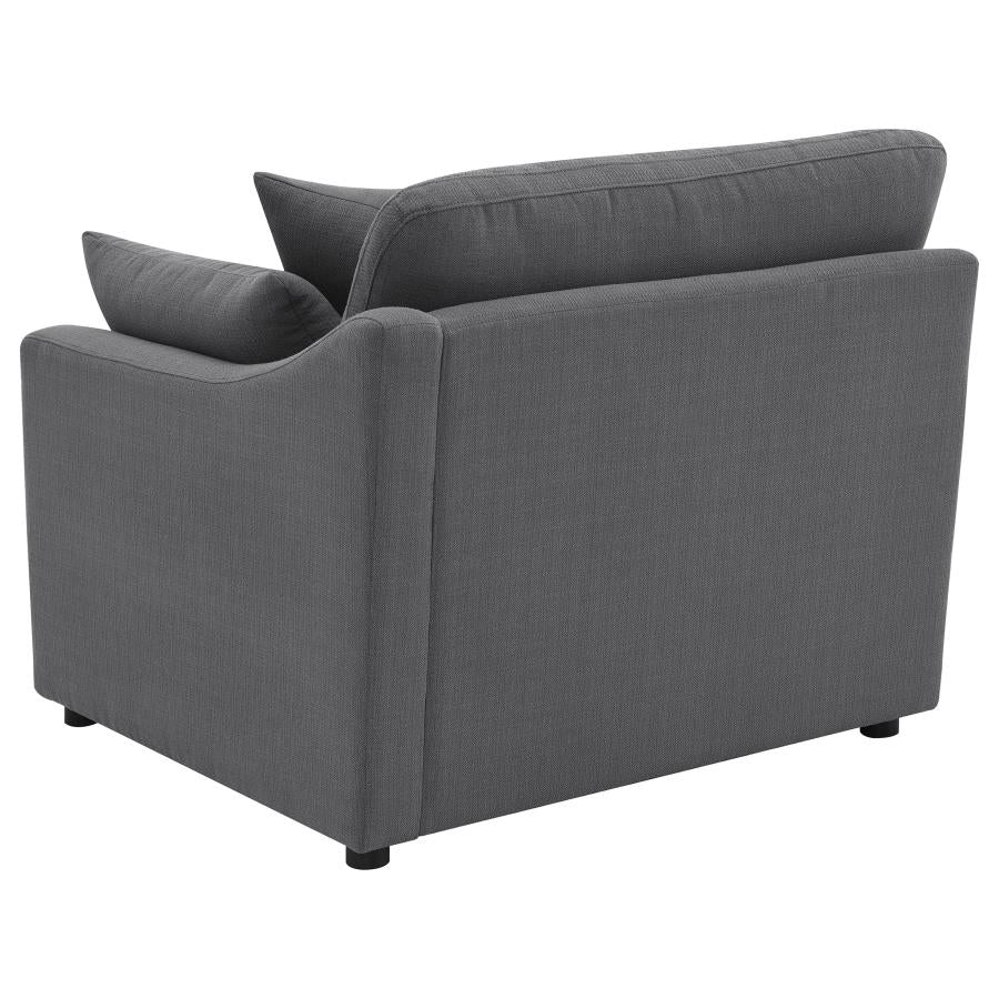 Hobson Upholstered RAF Chair Charcoal