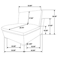 Lakeview 6-piece Upholstered Modular Sectional Sofa Ivory