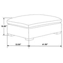 Lakeview 6-piece Upholstered Modular Sectional Sofa Ivory