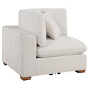 Lakeview 5-piece Upholstered Modular Sectional Sofa Ivory